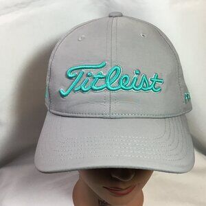 Titleist FJ FootJoy Pro V1 Back Patch Grey Golf Hat Adjustable Strap Youth Size